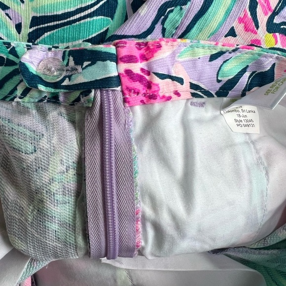 Lilly Pulitzer Run Around Slathouse Soirre Scalloped Edge Shorts NWOT Size 0 - Picture 7 of 8